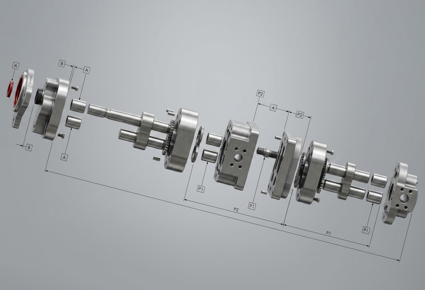 ECOLE-P12-EXP Modüler Serbest Şaft (Loose Shaft) Mimarisi